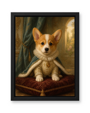 The Golden Heir Custom Pet Canvas - Black Frame