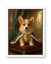 The Golden Heir Custom Pet Canvas - White Frame