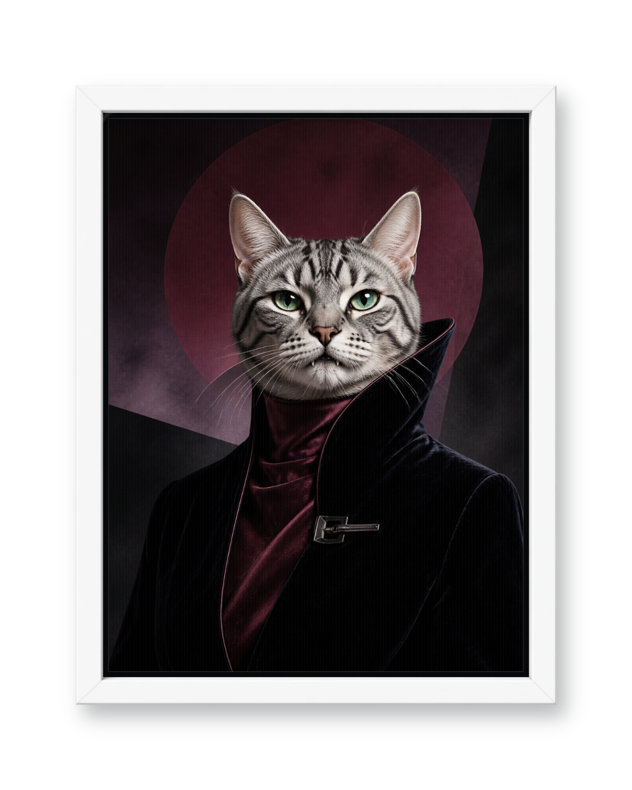 The Nightfall Icon Custom Pet Canvas - White Frame