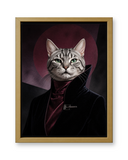 The Nightfall Icon Custom Pet Canvas - Gold Frame