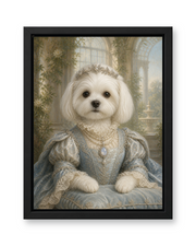 The Pearl Duchess Custom Pet Canvas - Black Frame