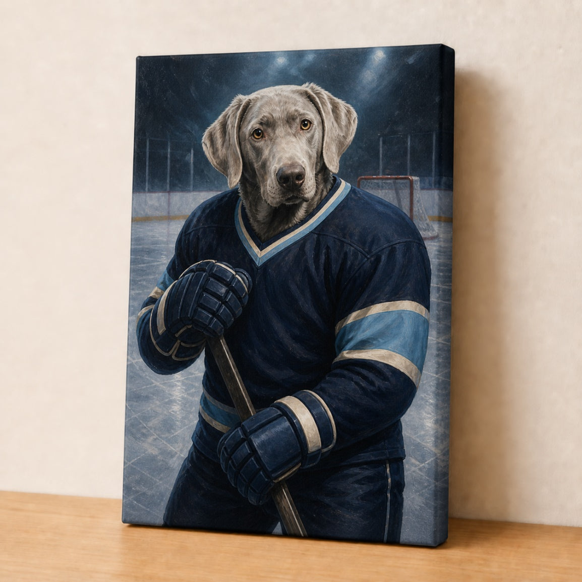 The Rinkside Captain Custom Pet Canvas - Gallery Wrapped - No Frame