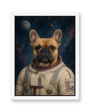 The Starbound Explorer Custom Pet Canvas - White Frame