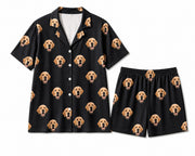 Custom short sleeve pajamas - Midnight Pup