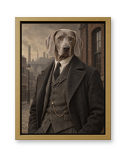 The Birmingham Boss Custom Pet Canvas — gold frame
