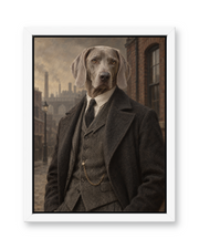 The Birmingham Boss Custom Pet Canvas — white frame
