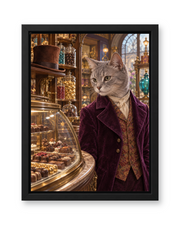 The Chocolatier Custom Pet Canvas — black frame