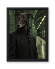 The Chosen One Custom Pet Canvas — black frame
