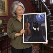 The Gothic Girl Custom Pet Canvas — lifestyle product display