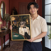 The Secret Agent Custom Pet Canvas — lifestyle product display