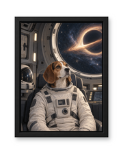 The Star Voyager Custom Pet Canvas — black frame