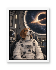 The Star Voyager Custom Pet Canvas — white frame