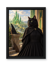 The Wicked Witch Custom Pet Canvas — black frame