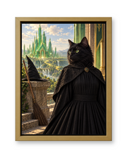 The Wicked Witch Custom Pet Canvas — gold frame