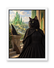The Wicked Witch Custom Pet Canvas — white frame