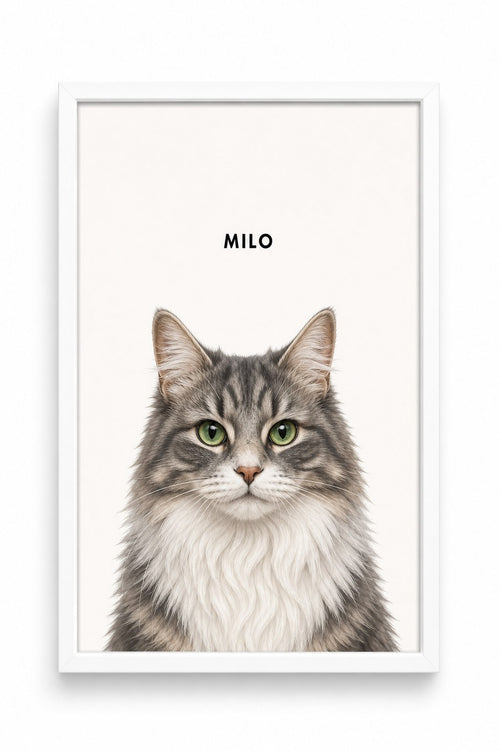 Custom Art Print - 1 Pet