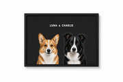 Custom Pet Portrait - 2 Pets