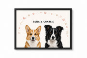 Custom Pet Portrait - 2 Pets