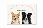 Custom Pet Portrait - 2 Pets
