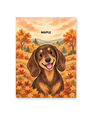 Autumn Woodland Watercolor Custom Art Print — unframed Art Print