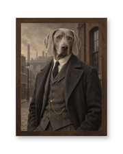 The Birmingham Boss Custom Art Print — walnut frame