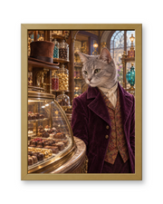 The Chocolatier Custom Art Print — gold frame