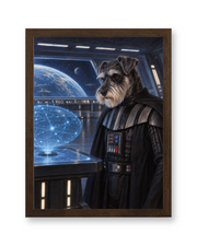 The Dark Lord Custom Art Print — walnut frame