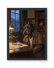 The Detective Custom Art Print — black frame