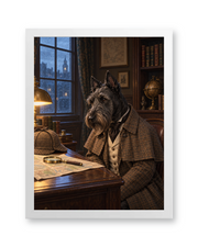 The Detective Custom Art Print — white frame