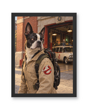 The Ghost Hunter Custom Art Print — black frame