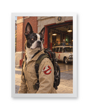 The Ghost Hunter Custom Art Print — white frame