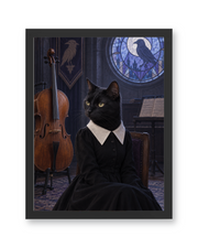 The Gothic Girl Custom Art Print — black frame