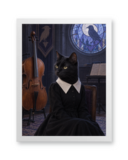 The Gothic Girl Custom Art Print — white frame