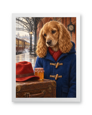 The Marmalade Traveler Custom Art Print — white frame