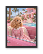 The Pink Icon Custom Art Print — black frame