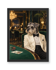 The Secret Agent Custom Art Print — black frame