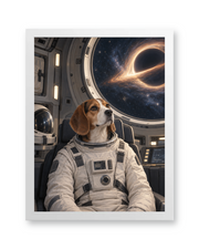 The Star Voyager Custom Art Print — white frame