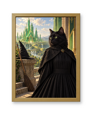 The Wicked Witch Custom Art Print — gold frame