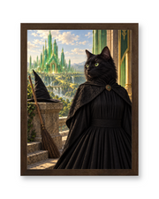 The Wicked Witch Custom Art Print — walnut frame