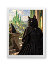 The Wicked Witch Custom Art Print — white frame