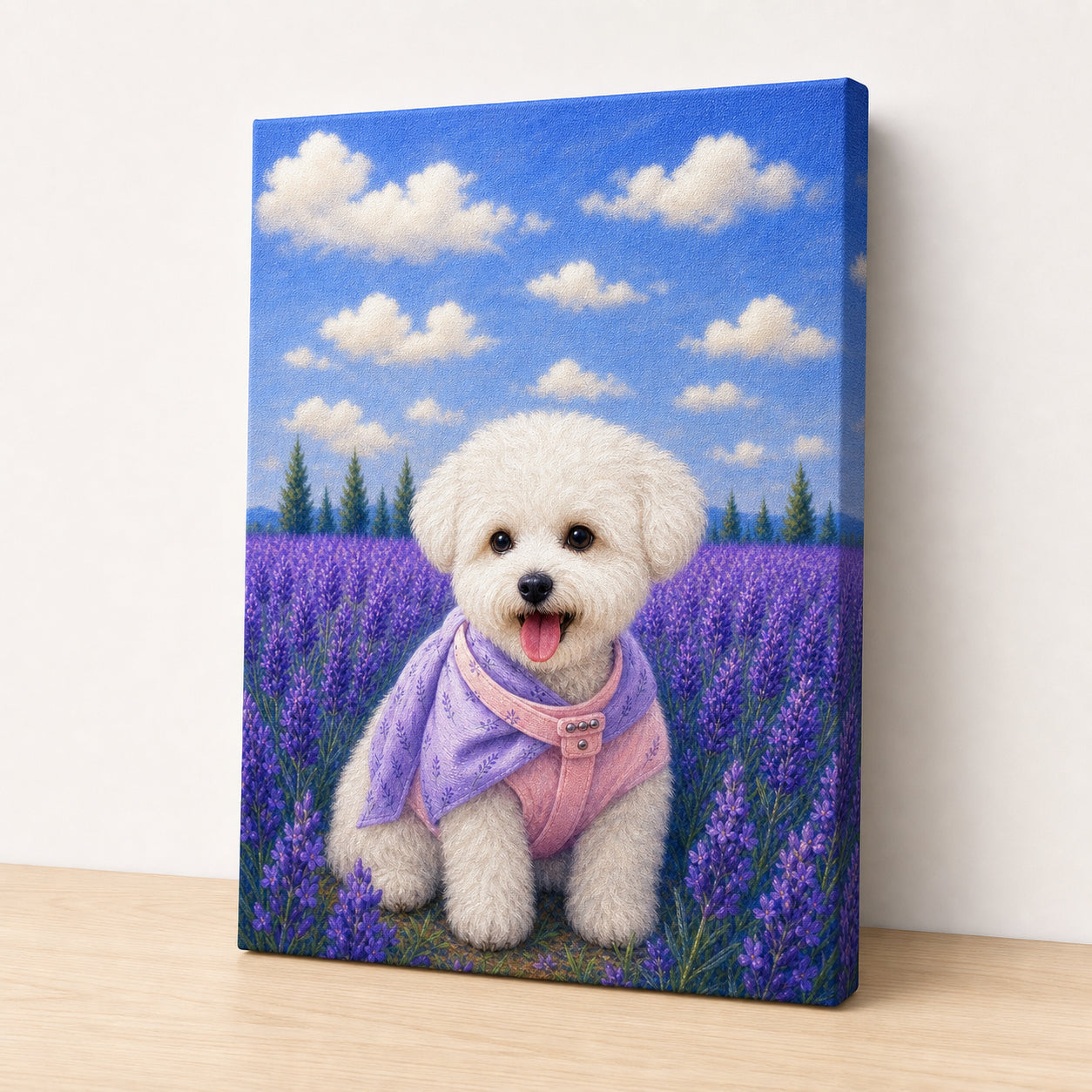 Lavender Meadow Custom Pet Canvas - Gallery Wrapped - No Frame