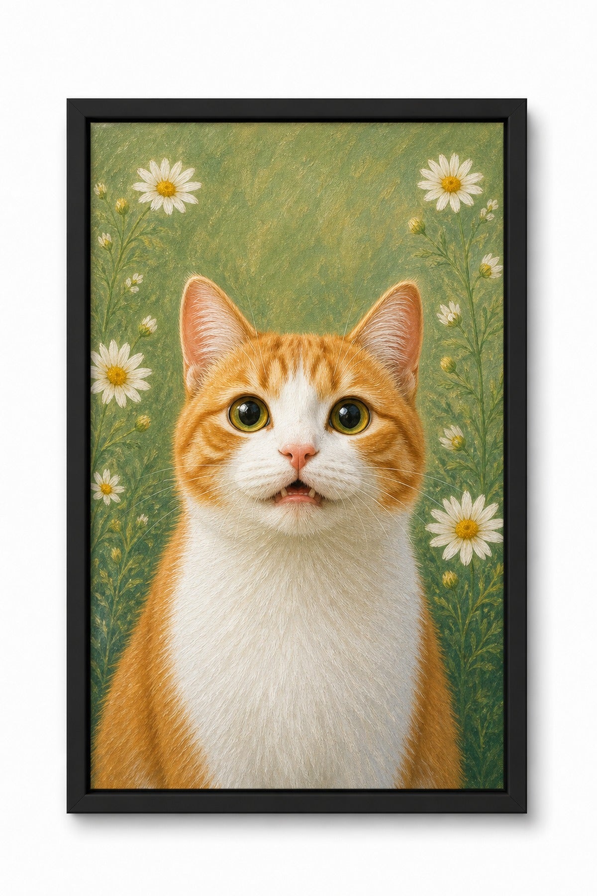 Daisy Daydream Custom Pet Canvas - Black Frame