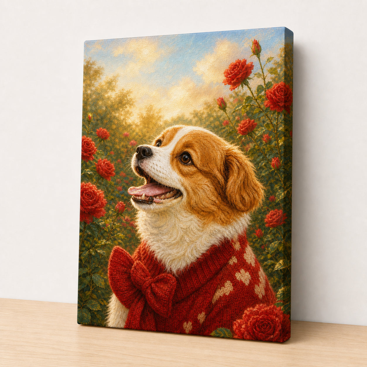 Rose Garden Custom Pet Canvas - Gallery Wrapped - No Frame