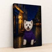 Midnight Stroll Custom Pet Canvas - Gallery Wrapped - No Frame