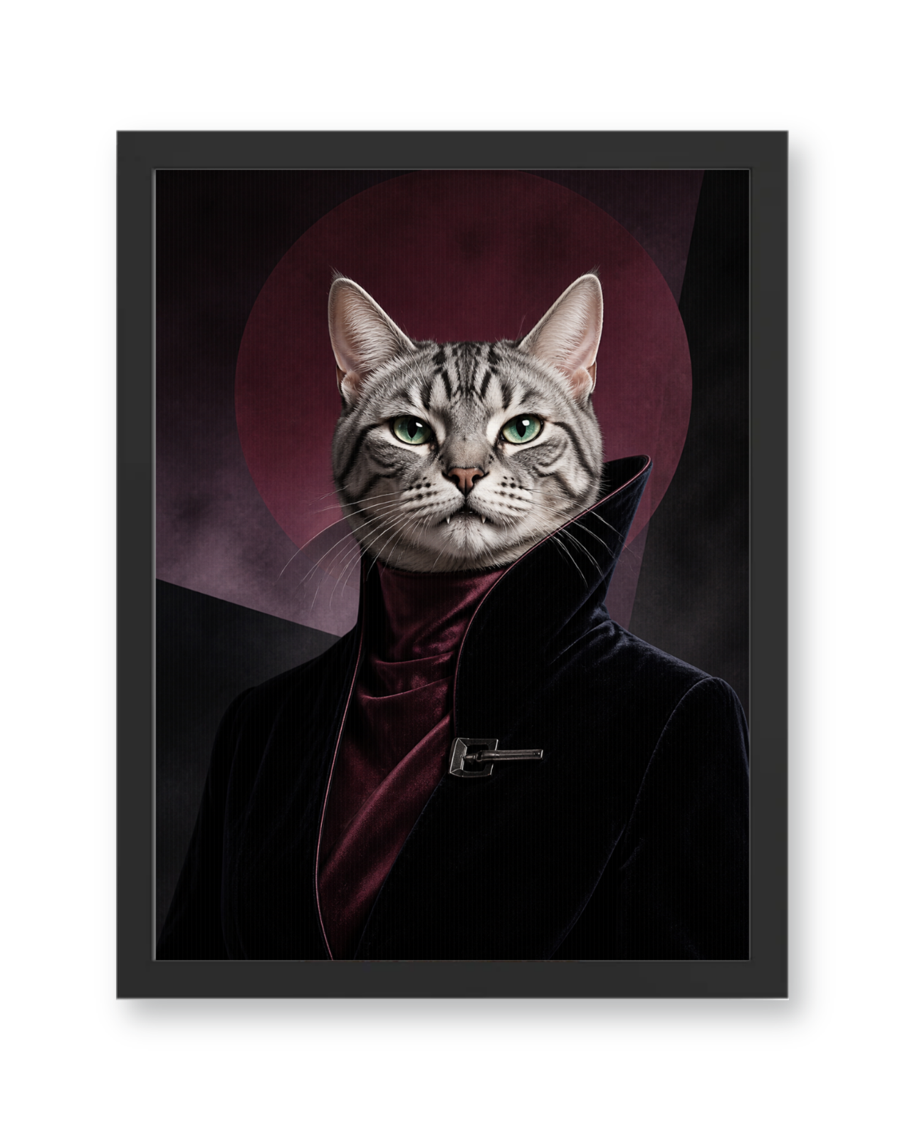 The Nightfall Icon Custom Pet Poster - Black Frame