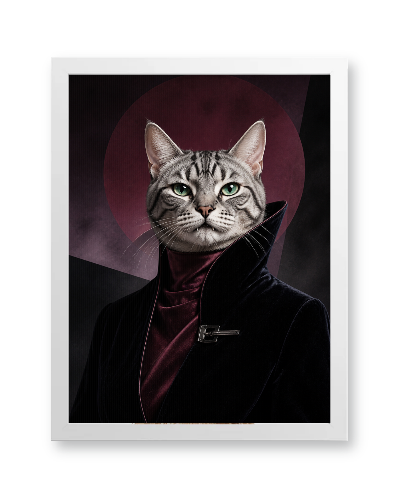 The Nightfall Icon Custom Pet Poster - White Frame