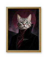 The Nightfall Icon Custom Pet Poster - Gold Frame