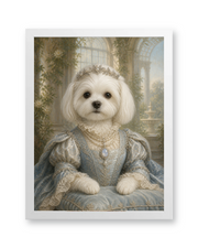 The Pearl Duchess Custom Pet Poster - White Frame