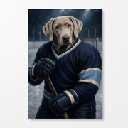 The Rinkside Captain Custom Pet Poster - No Frame