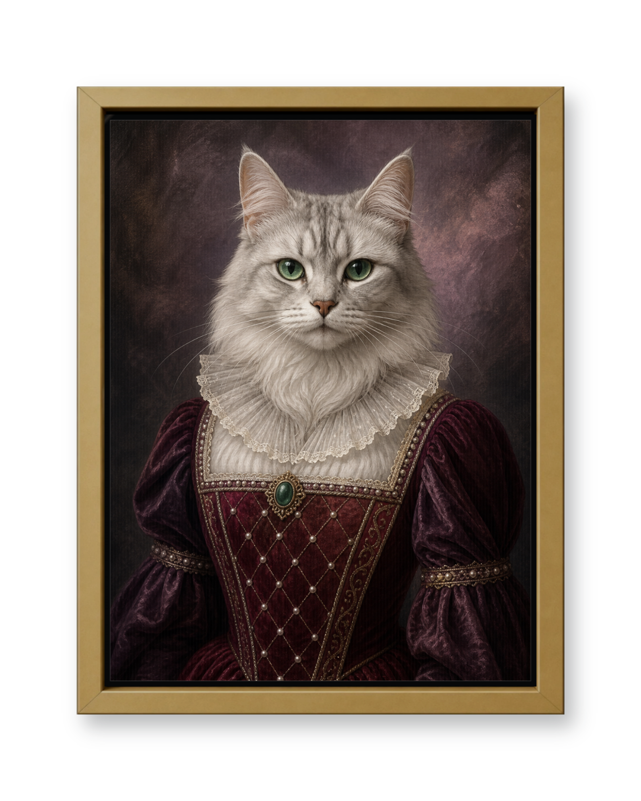The Crimson Countess - Gold Frame